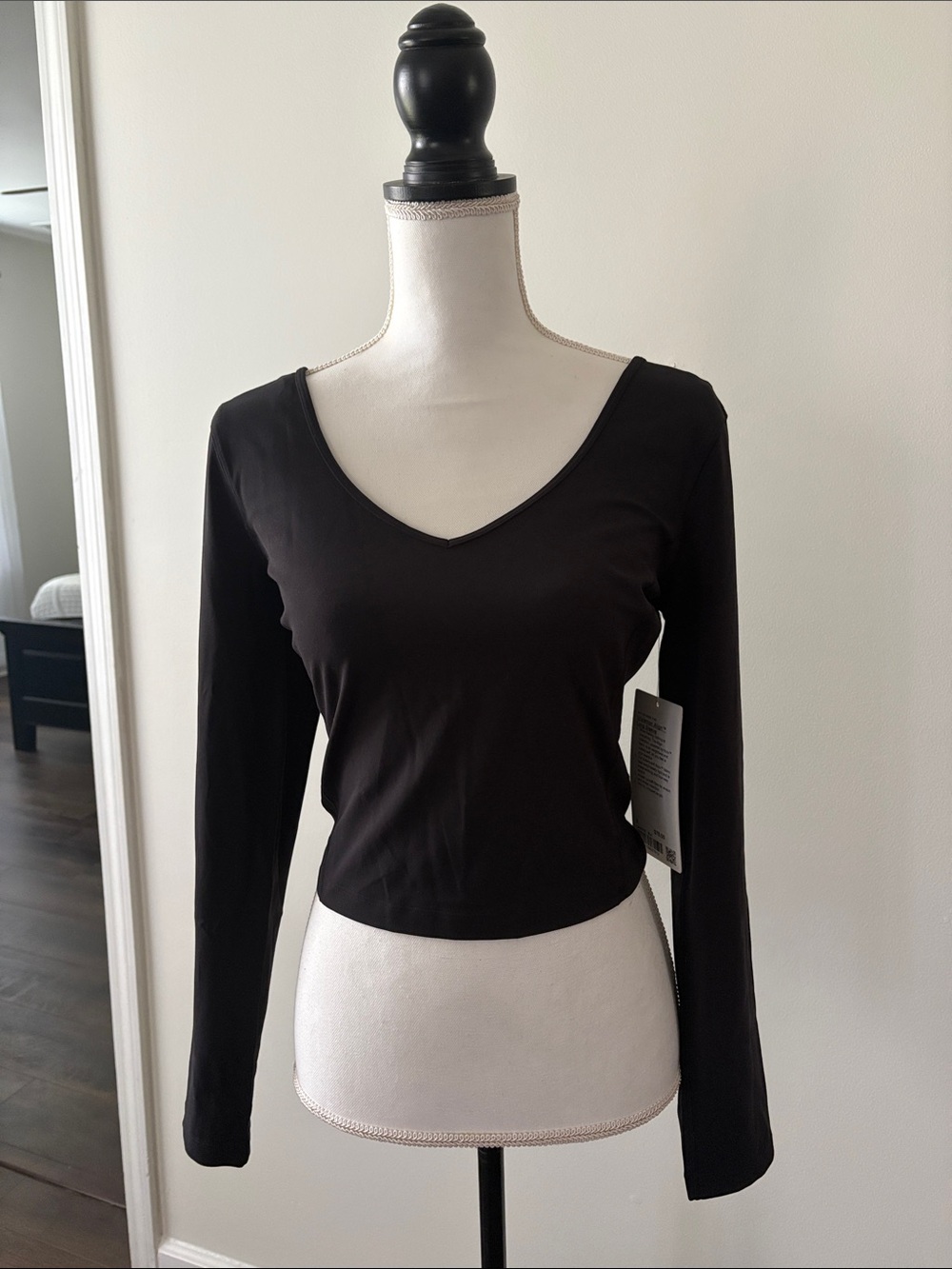 lululemon athletica Align Black Long-Sleeve V-Neck Tee